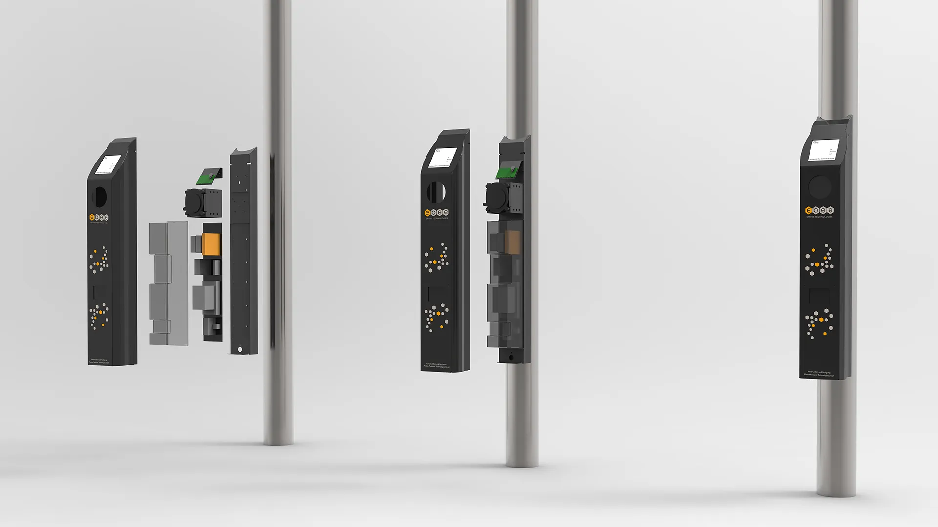 Ebee Smart Technologies GmbH: ebee Ladesäule für Elektrofahrzeuge