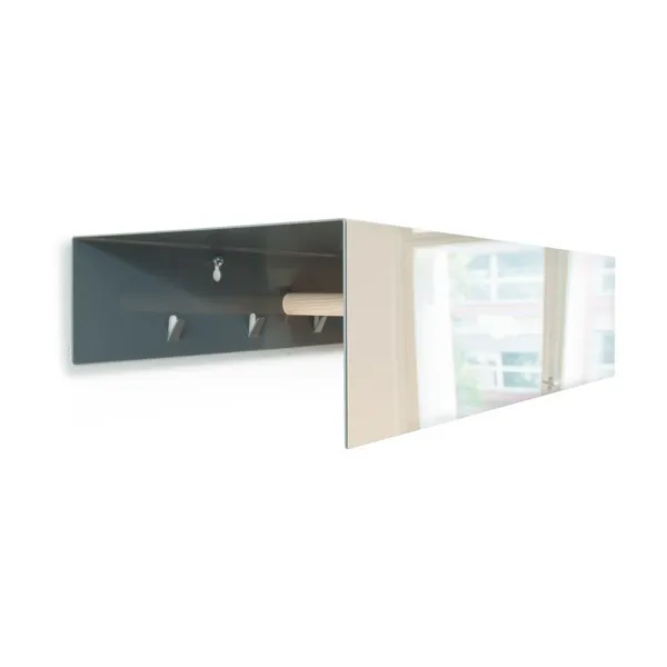 Spiegelmax Oberteil in Grau mit Haken und Spiegelfront