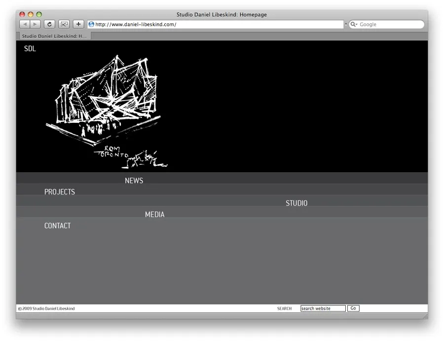 Studio Daniel Libeskind: Website